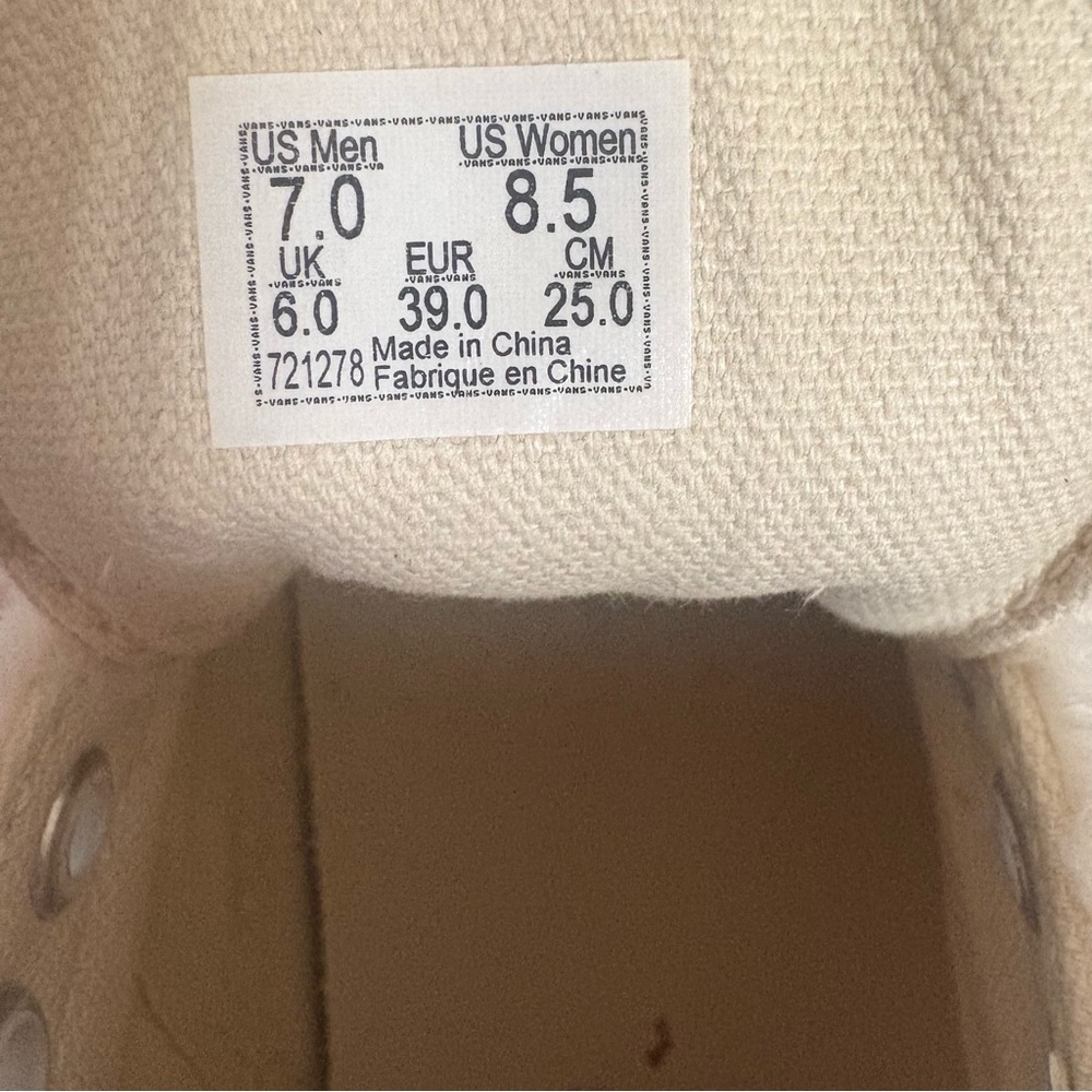 Vans Old Skool Sherpa Faux Fur Rare White Cream Sneakers - Picture 7 of 7